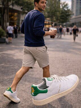 Adidas x Homer Simpson Stan Smith Sneakers – White/Green – Men’s Size 11.5